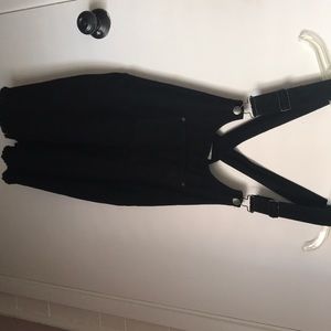 Black overalls